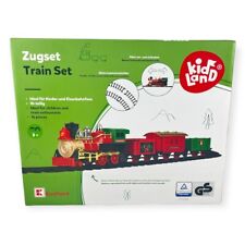 Kidland Zugset 16-tlg – Batterielok mit Licht & Sound 3 Waggons Gleise