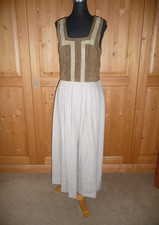 Landhauskleid, Gr.38, Dirndl, Mittelalter-Kleid, Sommerkleid,   mit Leder-Mieder