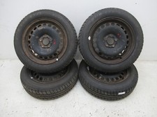 Audi A2 8Z 00-05 4x Sommerreifen Stahlfelgen 165/65 15 Zoll 5J ET 28 Fulda #240