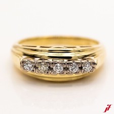 Ring 750/ 18K Gelbgold Weißgold Brillanten ca. 0,25ct Gr.52 - Wert 1.600€
