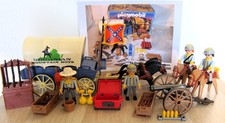 Playmobil 3785 Südstaatler Planwagen - zusätzl. Kanone Figur Waffenschrank Fahne