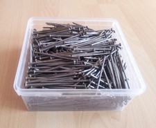 3500 gr. Nägel, Drahtstifte, herkömmliche Stahlnägel, 3 x 80 mm mit Flachkopf