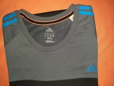 Adidas-T-Shirt - Gr. 3XL - Schwarz/Grau - ungetragen