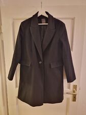 primark - schwarzer Mantel Jacke - Größe 42