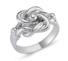 STERLINGSILBER DOPPELKNOTEN SCHUSSHALTER SCHNALLE MASSIVES BAND GROSSE GRÖSSEN GESCHENKBOX