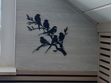Vögel Holzdeko Wanddekoration
