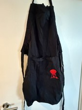 Schwarze Original Weber Grillschürze mit Stickerei Schürze Gasgrill 1 x getragen