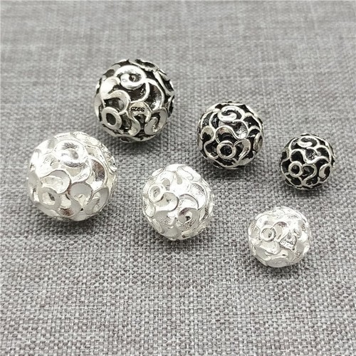 Sterlingsilber-Blumen-Spiral-R