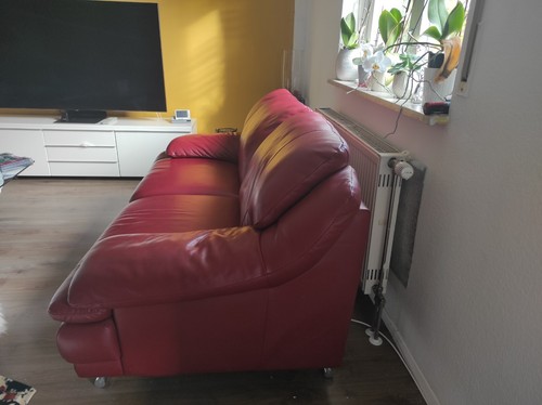 Ledersofa elemente rot - elemente, rot 