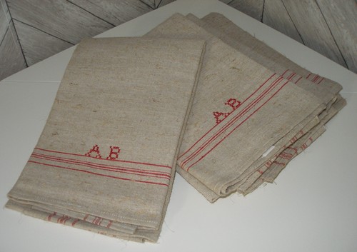 4 x leinen geschirrtücher - x,
