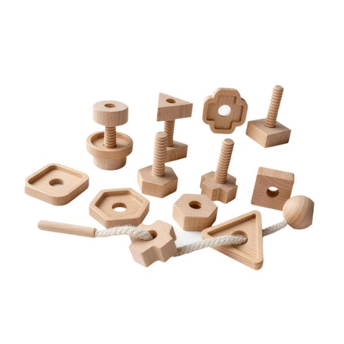Holzspielzeug zum einfädeln - holzspielzeug,