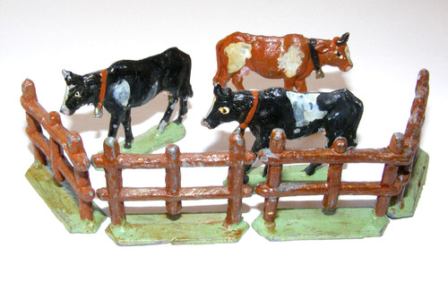 Vintage zinn figur kuh - zinn,
