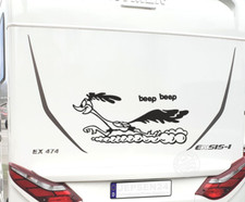 Roadrunner Aufkleber 90x42cm CW016 Road Runner Auto Womo Wohnwagen LKW PKW Bus