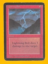 Mtg lightning bolt alpha - lightning,