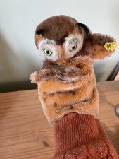 Handpuppe Steiff, Eule, 50s