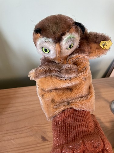 Handpuppe steiff eule 50s - handpuppe, steiff,