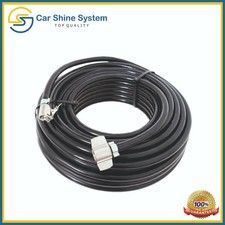 8mm Gummi Flexibler Luftleitungsschlauch LKW Reifenpumpe 18m mit Metallspannfutter und Mutter