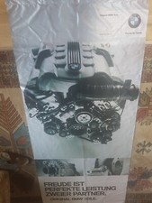 Neu Original BMW Fahne Werbefahne Flagge mit Muster Motor schön Rarität