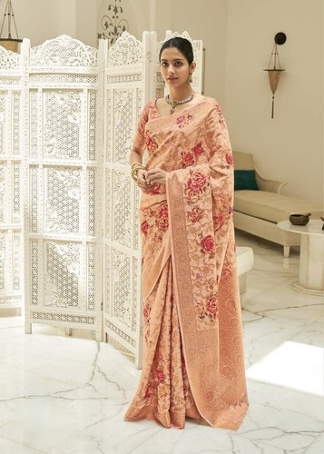 Banaras seidensari pastellrosa - banaras,