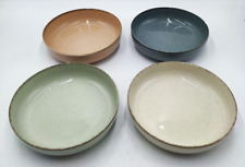  Suppenteller Set 4 Porzellan 19 cm H&H Pearl Mehrfarbig Spülmaschine Mikrowelle