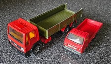 2er-Konvolut SIKU  #2517 Ford Cargo mit Pritsche + #1625 MAN VW  - beschädigt
