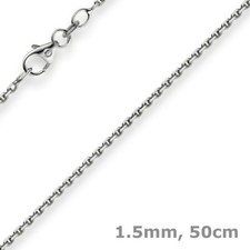 1,5mm Kette Collier Ankerkette