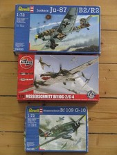 Airfix/Revell 1/72 Messerschmitt Bf110, Bf109G, Junkers Ju87