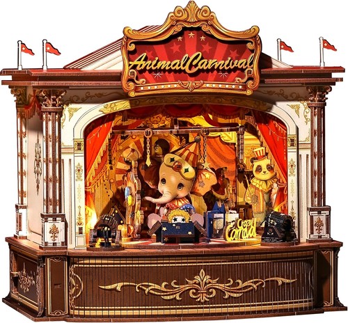 Holzpuzzle miniaturhaus - 3d,