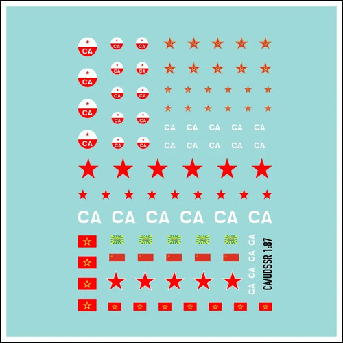 Waterslide decal ca - -,