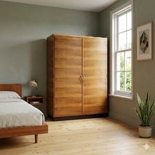 Vintage Kleiderschrank Walnuss