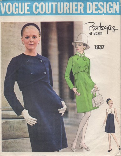 Vogue schnittmuster 1937 kleid - schnittmuster,