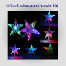 Adventsstern Weihnachtsstern 3D LED 220V / 230V Christbaumschmuck Stern bunt 