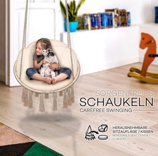 TILLVEX Hängesessel Outdoor&Indoor Inkl. Sitzkissen Sitzpolster Neu&OVP