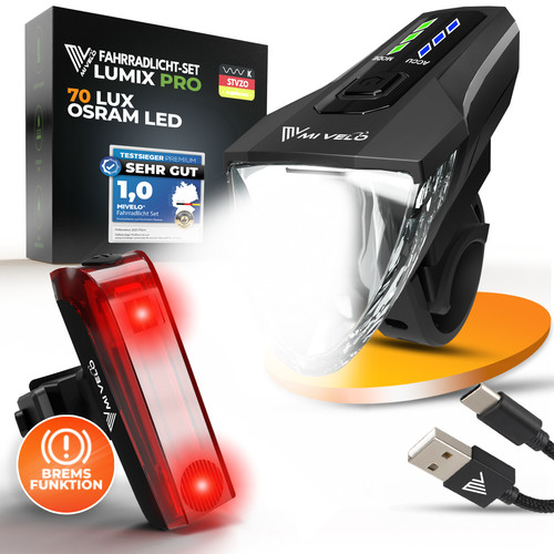 Mivelo fahrradlicht set - fahrradlicht, led