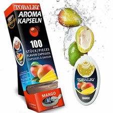 Tobaliq Mango Aromakapseln Zigaretten Filter Klick Kapsel Perlen + Stäbchen