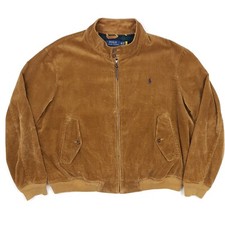 Polo Ralph Lauren Cord Jacke 2XB Herren Big Tall Braun Bomber Harrington Cord