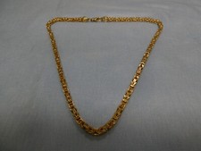 KA225-925er Silber Konigskette Vergoldet Lang 55 cm Breit 5 mm Gewicht 77 Gramm