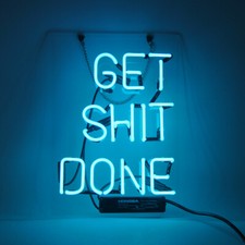 14"x9"Get Shxt Done Neon Sign