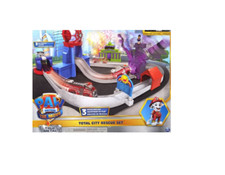 PAW PATROL, True Metal Total City Rescue Movie Rennstrecken-Set mit Auto *S