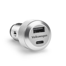 Original VW Volkswagen Ladeadapter für Zigarettenanz. auf USB A/C 000051443F NEU