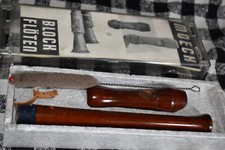 Alte Blockflöte Moeck mit Box