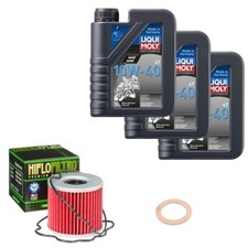 Suzuki GS 500 E GM51B Bj. 1992, LIQUI MOLY 10W-40  3L, HiFlo Ölfilter Set