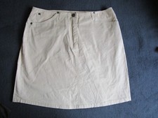 Tom Tailor Rock 40 Baumwolle Elasthan beige Länge 45 cm Bund 40 cm