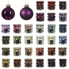 18 Stück Christbaumschmuck 4cm Glas Weihnachtsbaumschmuck Christbaumkugeln klein