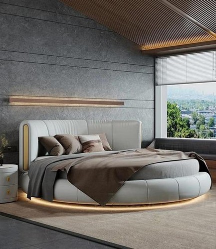 Weißes led bett designer - weißes, led-bett