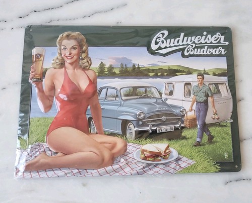 Blechschild budweiser budvar - budweiser,
