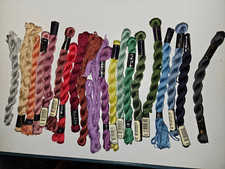 Konvolut Perlgarn Stärke 5, 20 Stück bunte Mischung siehe Fotos Nr. 2 ges. 104 g