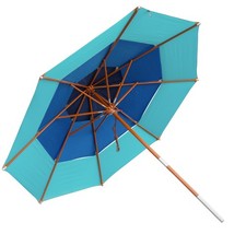 anndora Sonnenschirm Gartenschirm Terrasse 3-lagig 3,5 m rund Blau B-Ware