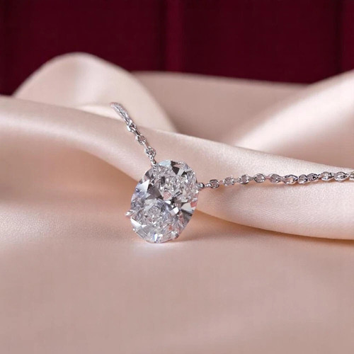 Diamant halskette damen - halskette,