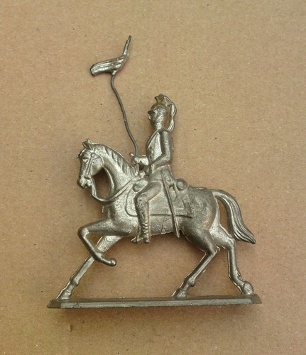 Zinnfigur ritter pferd - -,